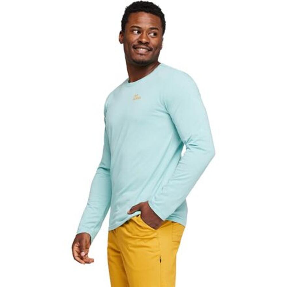 Cotopaxi Organic Cotton/Recycled Polyester Shirt Do Good Crew Long Sleeve Cactus